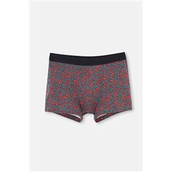 Dagi Siyah 5210 Pamuk Desenli Boxer