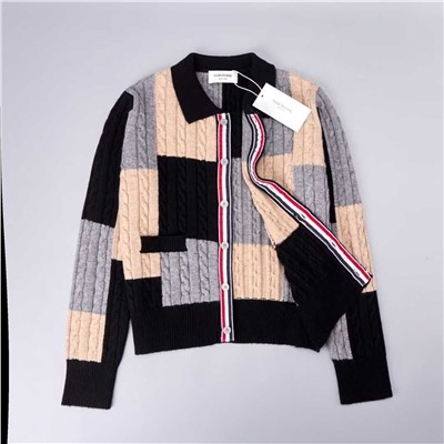 Женский свитер кардиган с рисунком  THO*M BROWN*E