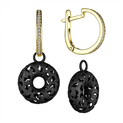 Серьги серебро  52955YG