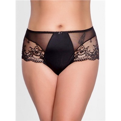 004 трусы бразильяна SIZE PLUS (чёрный, 42/XL) Akcent