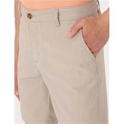 Vizon Slim Fit Gofre Dokuma Şort