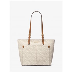 Michael Kors Outlet Jet Set Medium Logo Pocket Tote Bag