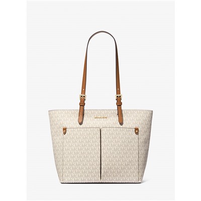 Michael Kors Outlet Jet Set Medium Logo Pocket Tote Bag