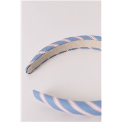 Diadema pelo print rayas azul