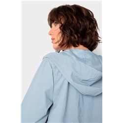 Cortavientos con capucha Celeste