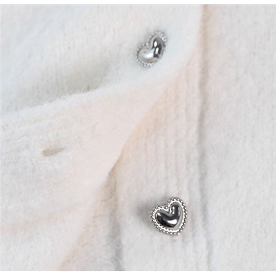 Кардиган с круглым вырезом и длинными рукавами Н*М