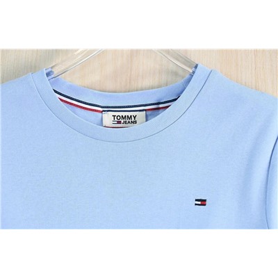 Повседневная хлопковая свободная прямая футболка ТОММИ ДЖИН*С