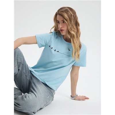 Футболка женская 2500-0209-10 хлопок