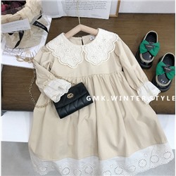 Платье для девочек с длинным рукавом