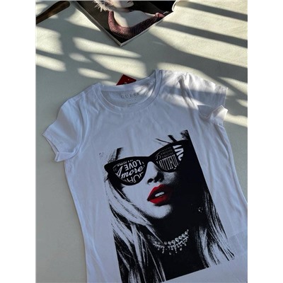 Женская приталенная футболка с ярким принтом ГЕС*С (Возможно незначительные деффекты!!!)