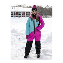 Комбинезон 8з3021 фуксия/бирюзовый #289659
