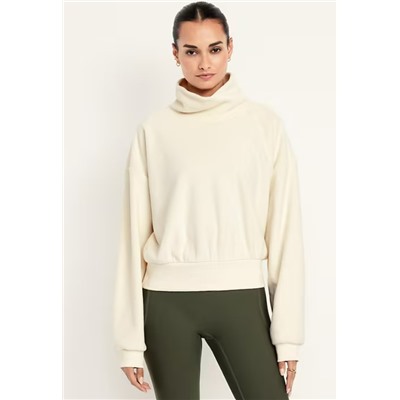 Performance Microfleece Mock Neck Sweatshirt