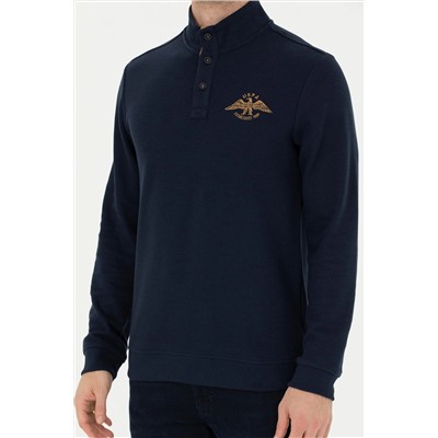 Erkek Lacivert Sweatshirt