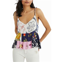 Blusa tirantes loose viscosa