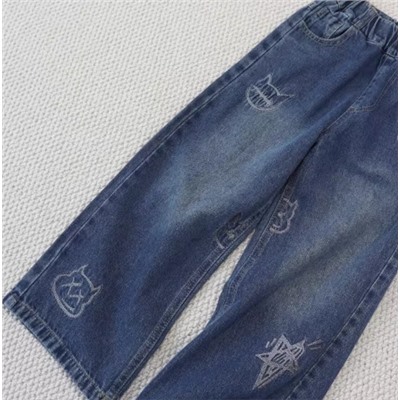 Джинсы для девочек 6-13 лет