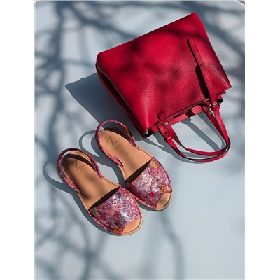 КОМБО Ab.Zapatos 320-8 Hojas Rojas +PELLE Kadrya rojo АКЦИЯ