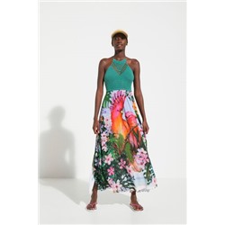 Vestido playero tropical