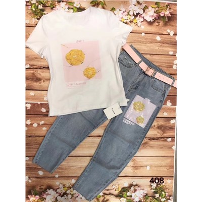 Костюм джинсы футболка