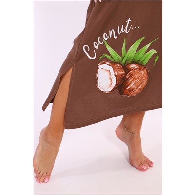 Халат на молнии Кокос