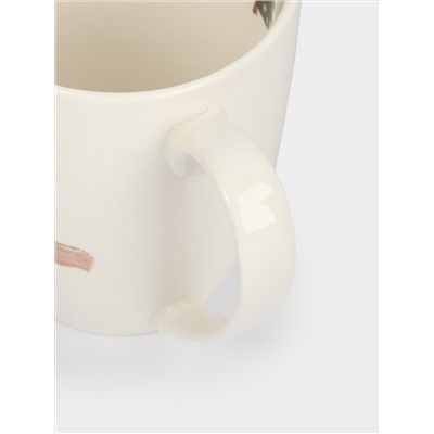 Кружка, 320 мл, фарфор N, белая, Лошадка у елки, Child holiday