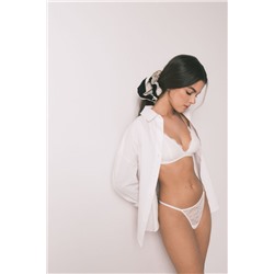 Sujetador triangular encaje blanco