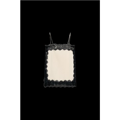 TOP SATINADO ENCAJE ZW COLLECTION