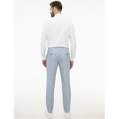Açık Mavi Ex. Slim Fit Kumaş Pantolon
