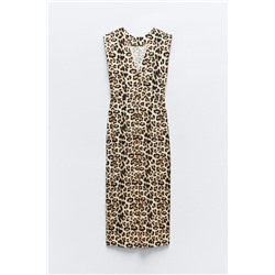 VESTIDO MIDI CINTURA DRAPEADA