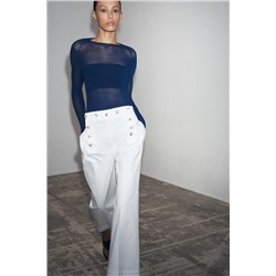 ZW COLLECTION BUTTON TROUSERS