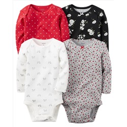 4-Pack Long-Sleeve Bodysuits