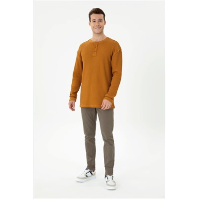 Erkek Coconut Bisiklet Yaka Comfort Sweatshirt