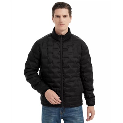 Hawke & Co. Men's Stand Collar Lightweight Warm Cube Jacket