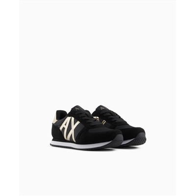 MICROFIBER SNEAKERS WITH LOGO (Жен)