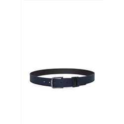 Erkek Çift Taraflı Lacivert Kemer