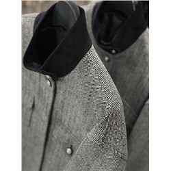 Женская куртка -бомбер из смесовой шерсти