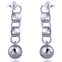 Серьги (покрытие: родий)