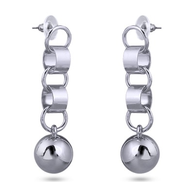 Серьги (покрытие: родий)