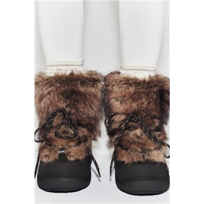 COMBINED FAUX FUR ANKLE BOOTS SKI COLLECTION
