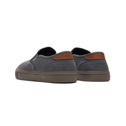 Men  Baja Graphite Heritage Canvas Slip On Sneaker
