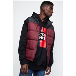 Chaleco Burdeos y negro