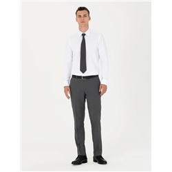 Beyaz Slim Fit Uzun Kollu Basic Gömlek
