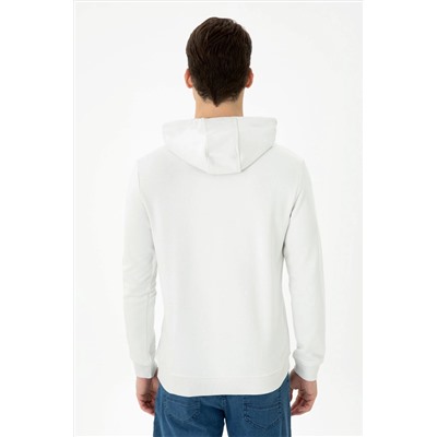 Erkek Taş Kapüşonlu Sweatshirt