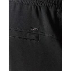 Брюки прямые на резинке из футера двухнитки с эластаном с затяжкой по низу