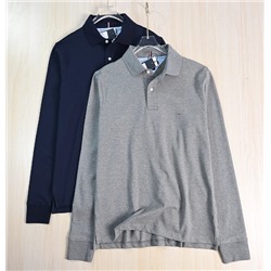 Мужская хлопковая вышитая рубашка-поло прямого кроя ТОММИ ХИЛФИГЕ*Р