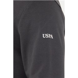 Erkek Antrasit Kapüşonlu Sweatshirt