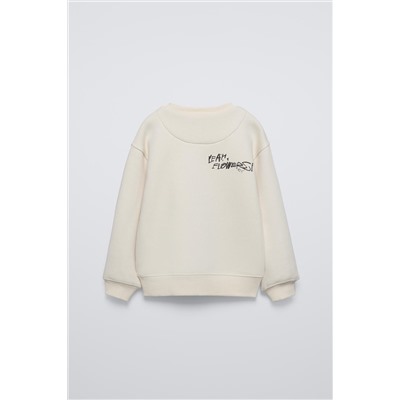 FLORAL PRINT SWEATSHIRT