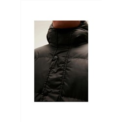 Bad Bear Goose Tail Puffer Siyah Erkek Kapüşonlu Uzun Mont 22.02.15.001-c01