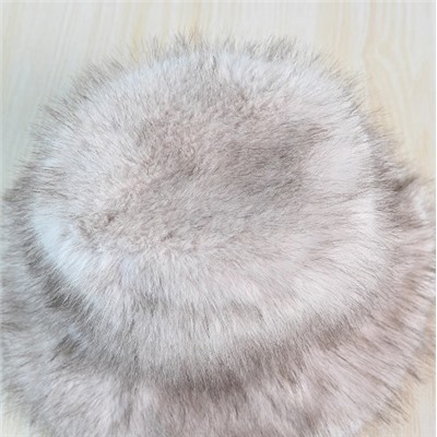 Теплая утепленная панама с искусственным мехом лисы MN*G