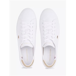 Metallic Heel Canvas Sneaker Women