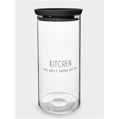 Банка для сыпучих продуктов, 1,1 л, стекло Б/пластик, Special